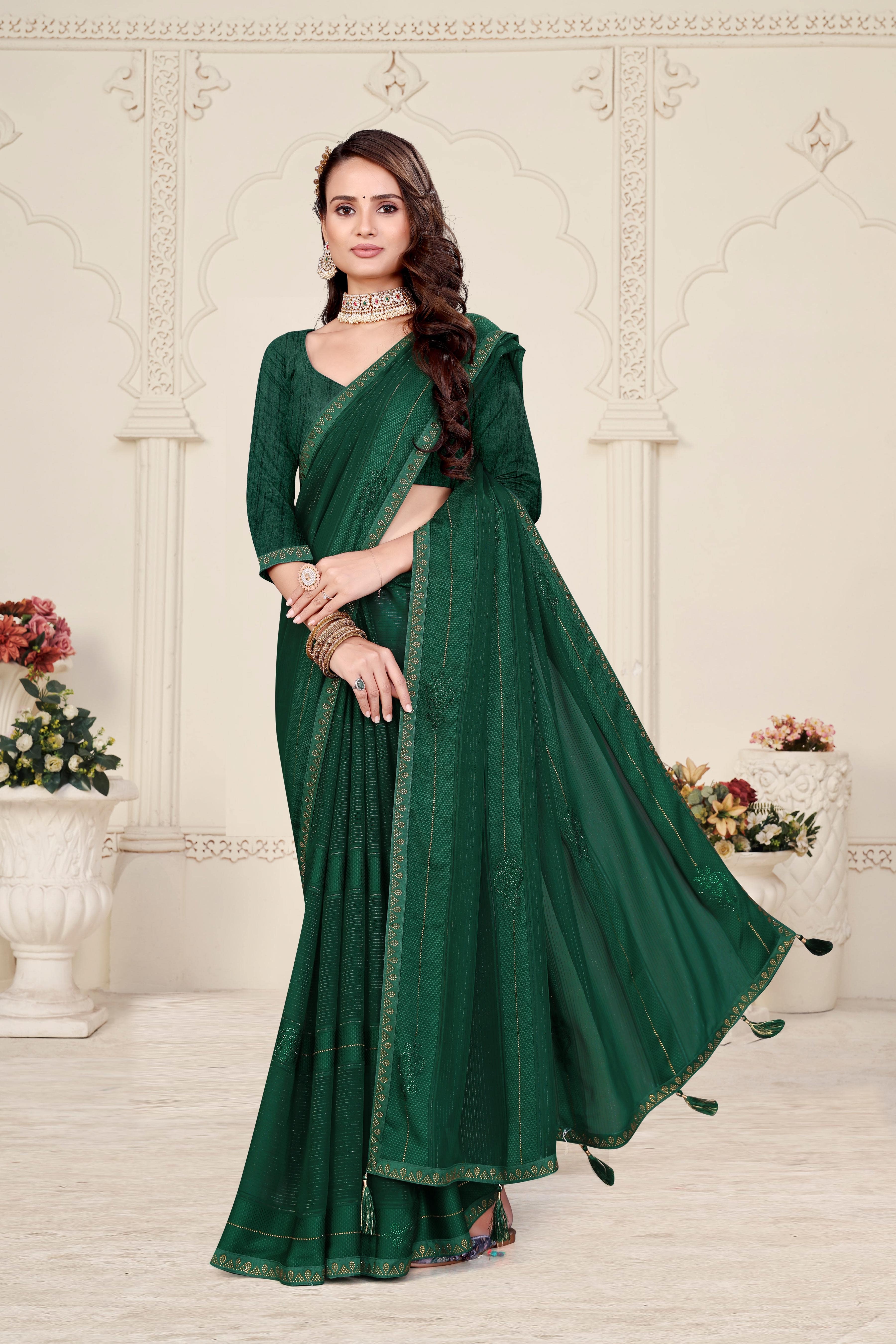 Women  Chiffon Saree