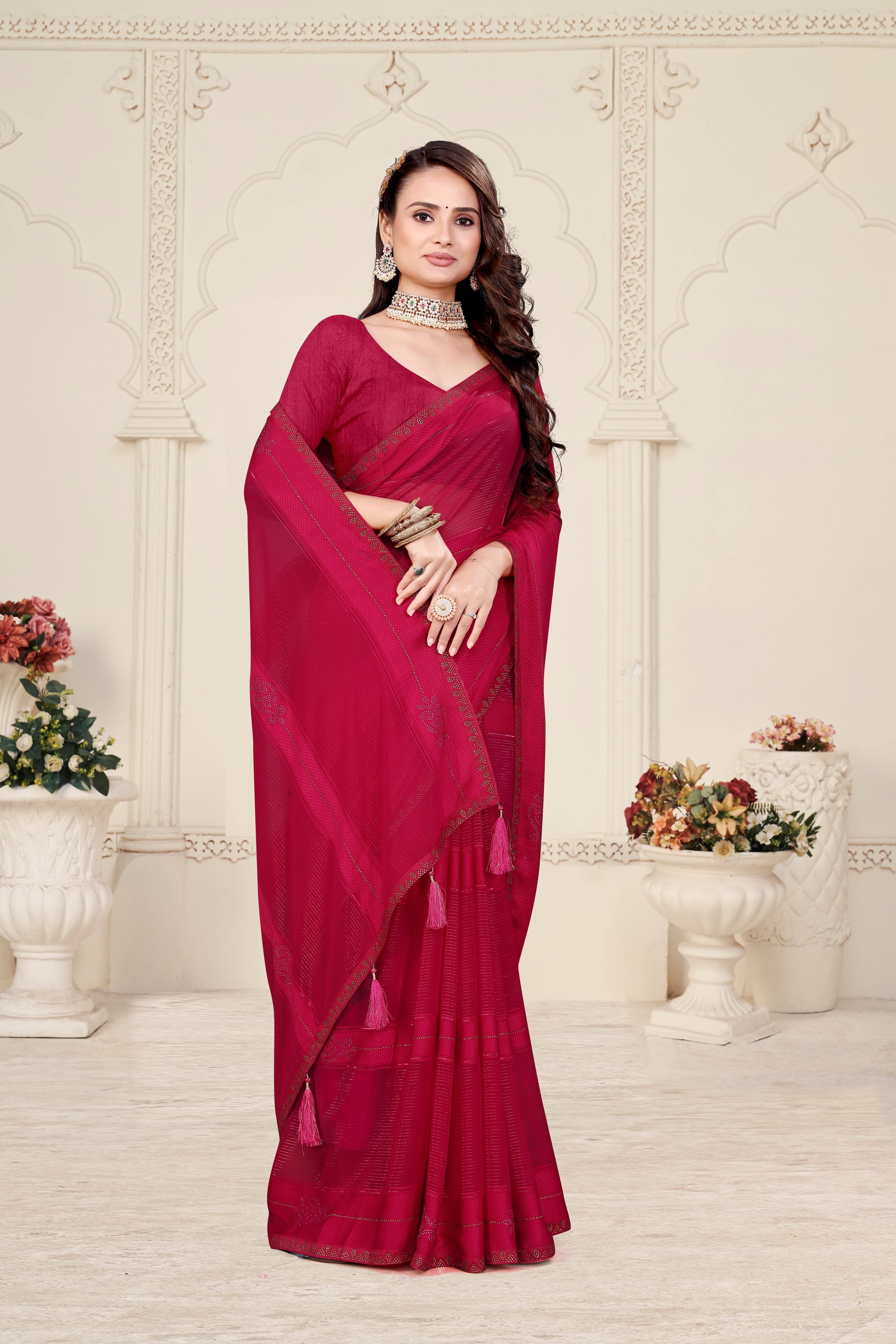 Women  Chiffon Saree