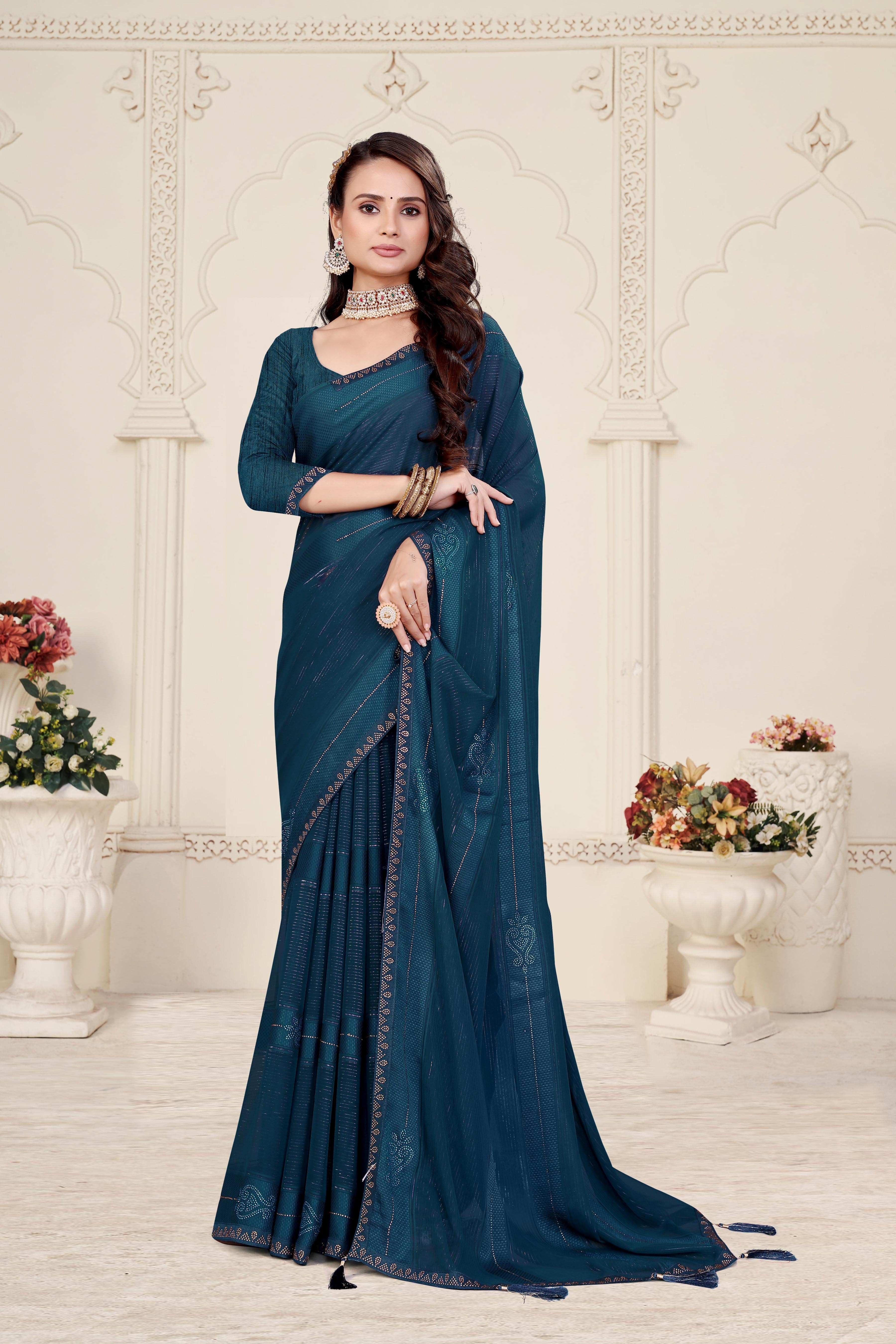 Women  Chiffon Saree