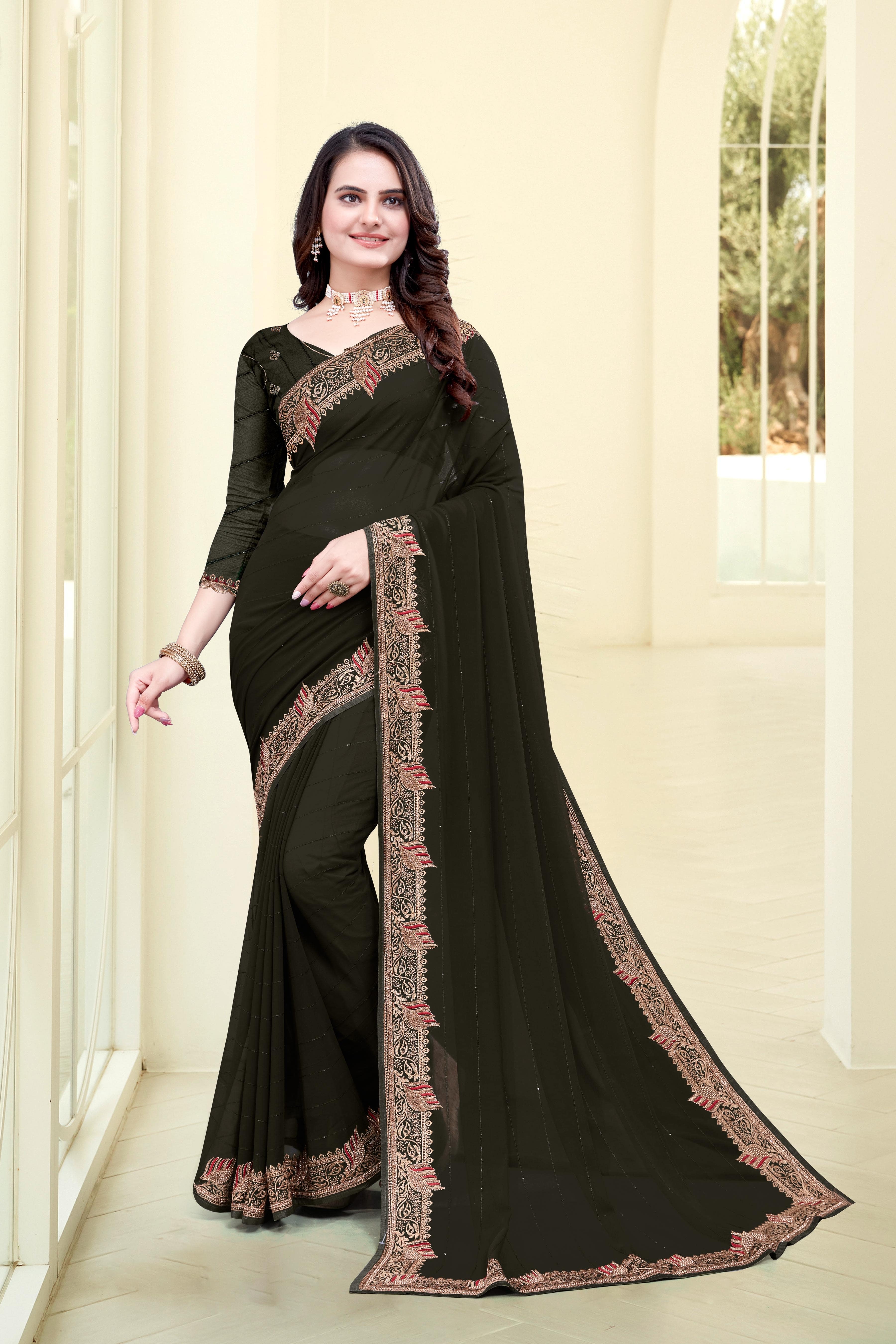 Women Chiffon Saree -2