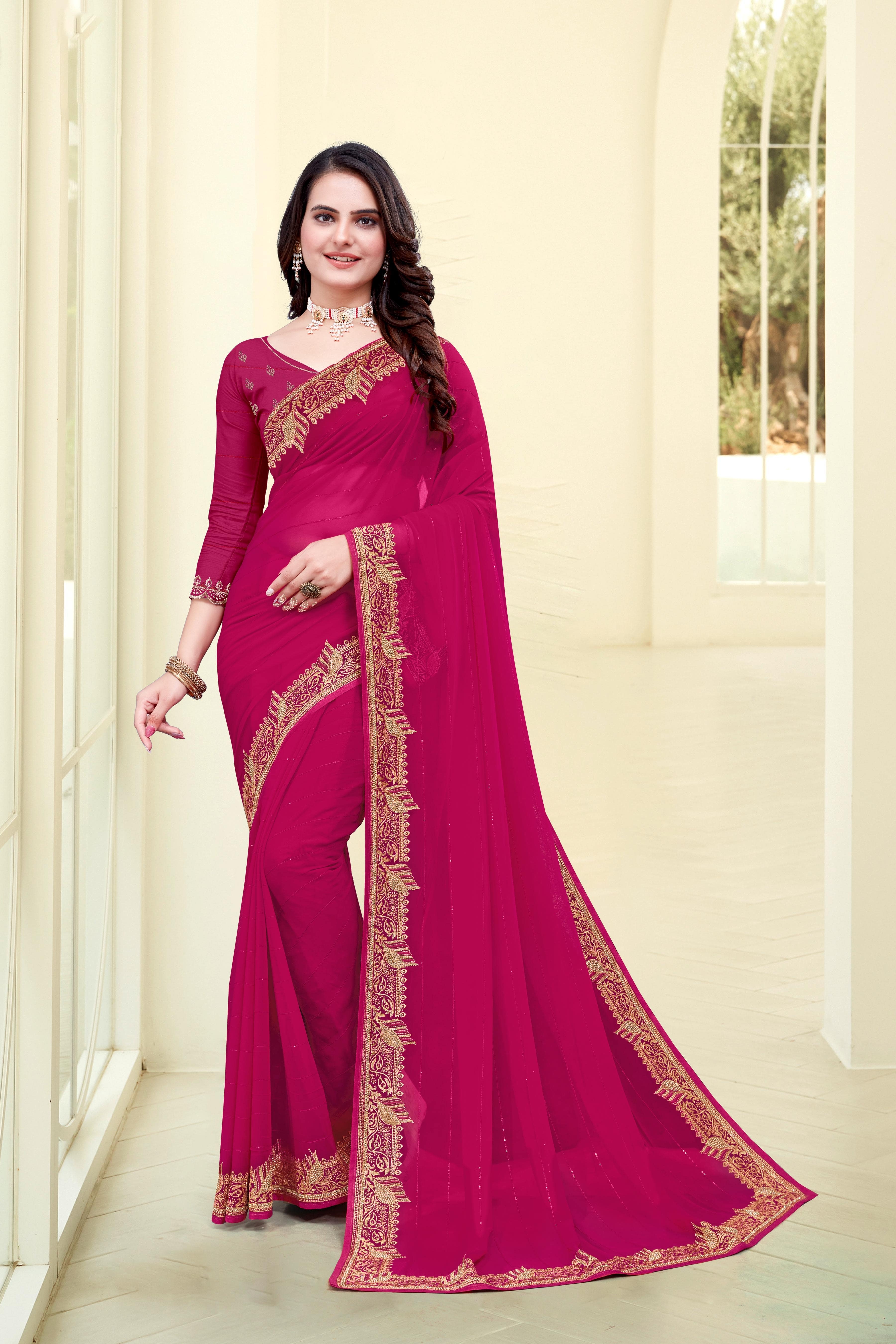 Women Chiffon Saree -2