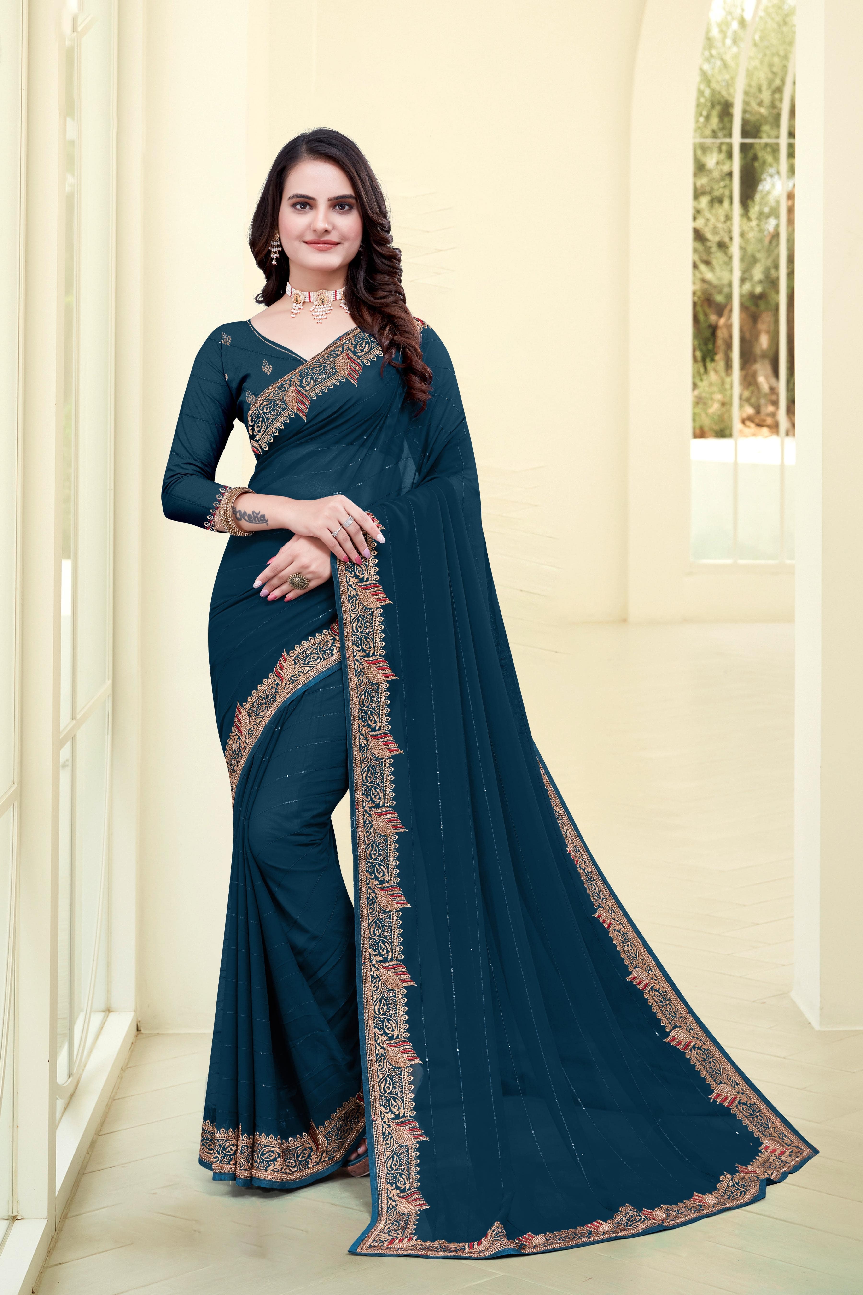 Women Chiffon Saree -2