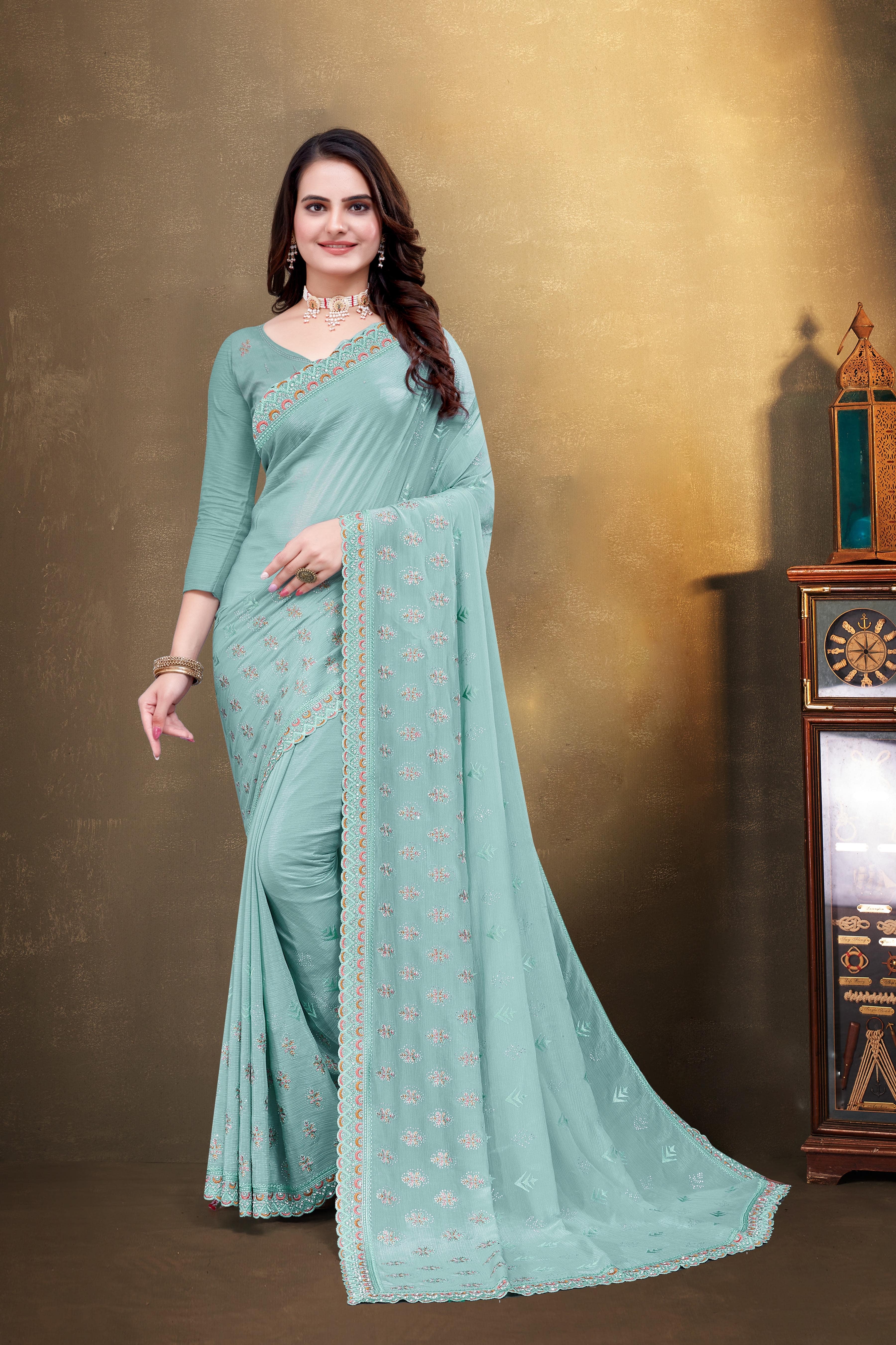 Women Chiffon Saree -3