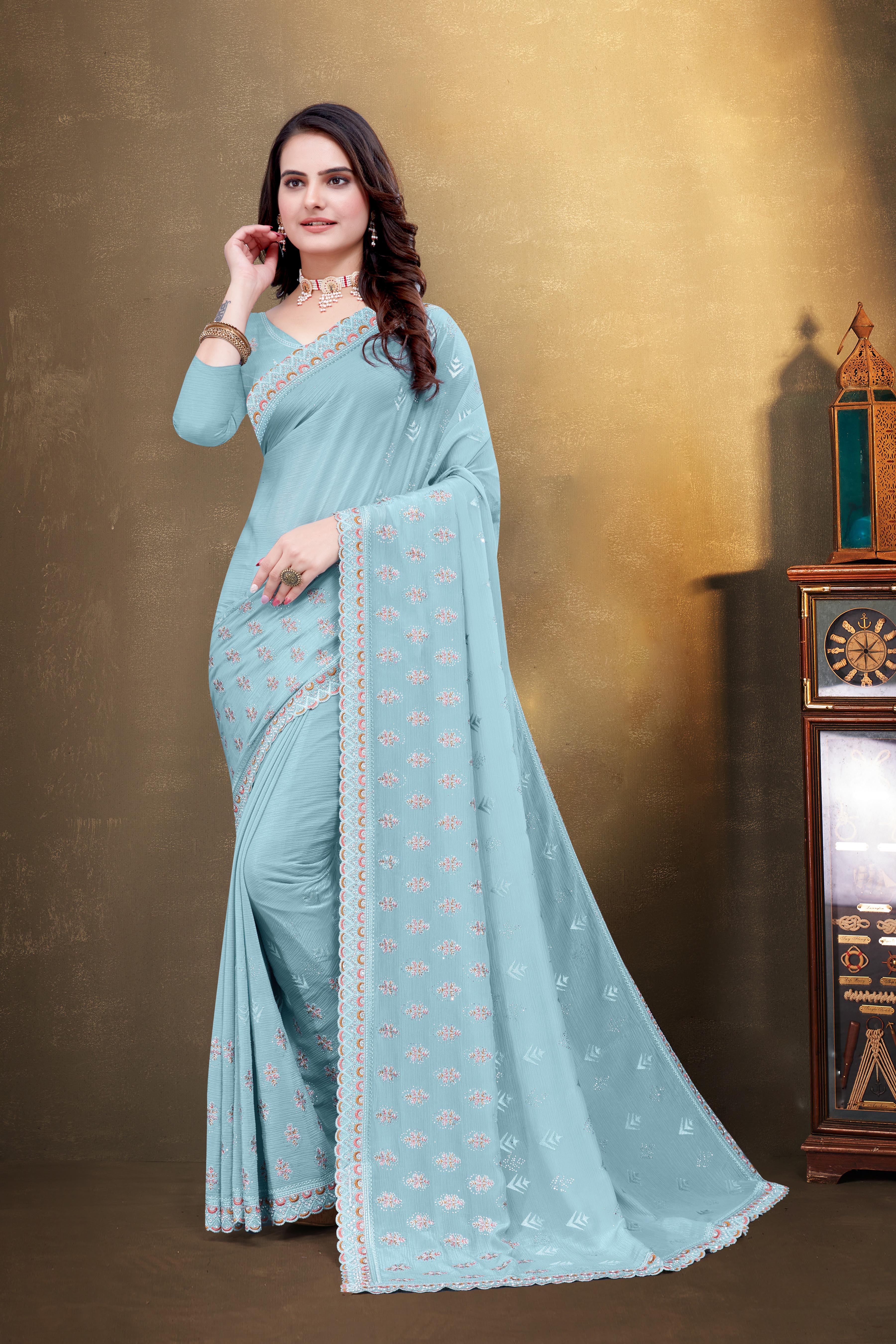 Women Chiffon Saree -3