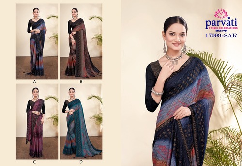 Women Chiffon Saree -8