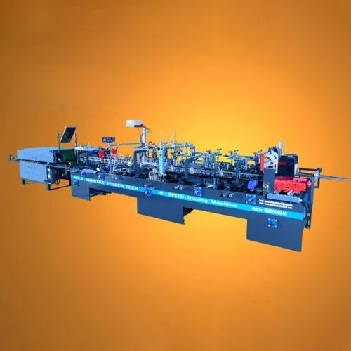 High Efficiency 5.5 Kw Three Phase Automatic Carton Folder Gluing Machinery