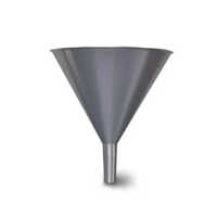 Ss Conical Funnel - Stainless Steel, Versatile Design For Controlled Pouring, Manual Operation, Silver Finish, Warranty Included