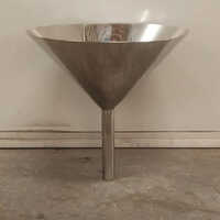 Silver Stainless Steel Laboratory Funnel