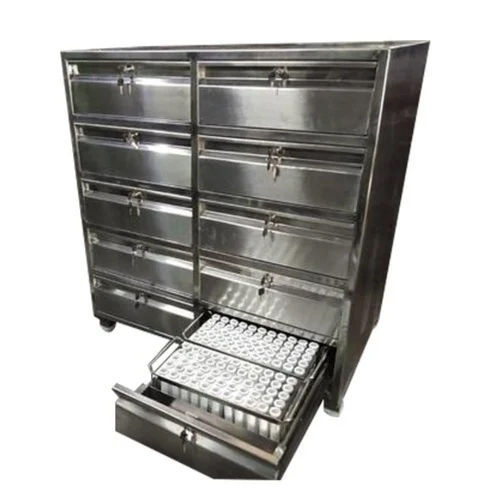 Silver Stainless Steel Horizontal Punch And Die Cabinet