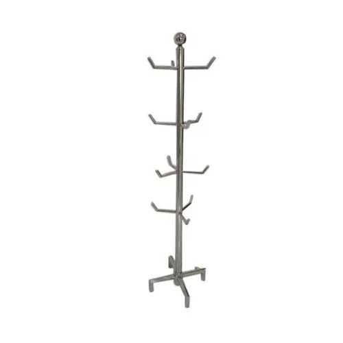 Polished Pharma Stainless Steel Helmet Display Stand