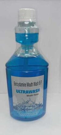 Benzydamine Antibacterial Mouthwash - 500 Ml Liquid, Effective Pain Relief For Mouth, Gums, And Throat