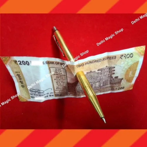 Pvc Magic Pen Through Currency