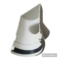Rain Water Gutter - Ppcp Material, 180mm Size, White Color | Molded Design, 10-year Warranty, Injection Molding, Soft Hardness