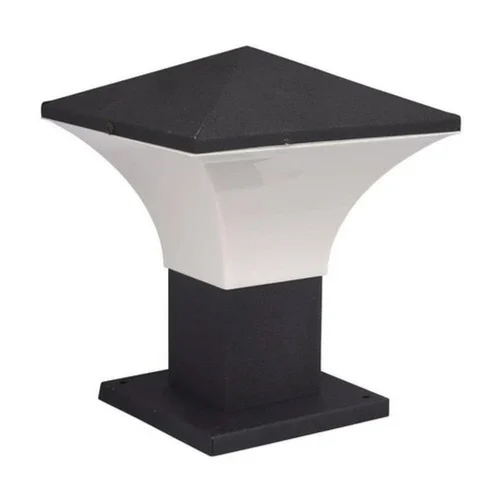 LED Gate Light - Iron, Outdoor Usage | Black and Grey, Energy-Efficient LED Illumination