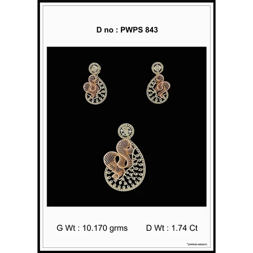 Diamond Studded Gold Jewelry