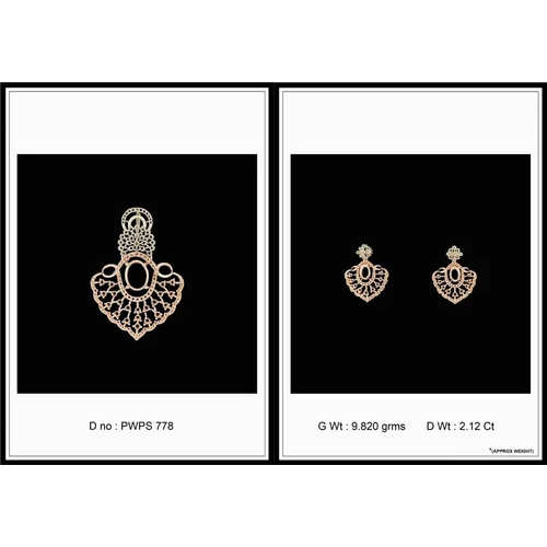 Diamond Studded Gold Jewelry