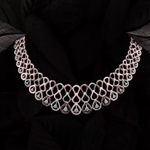 Ladies Diamond Necklace Set