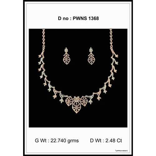 Lightweight Diamond Necklace Set