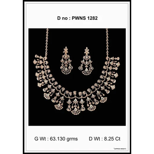 Diamond Necklace Set Excellent