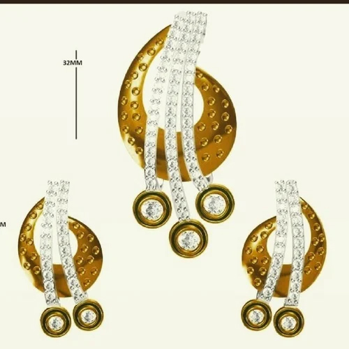 Diamond Pendant Set