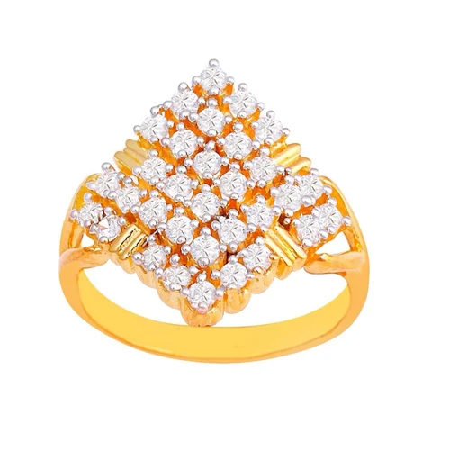 Ladies Triangle Diamond Ring
