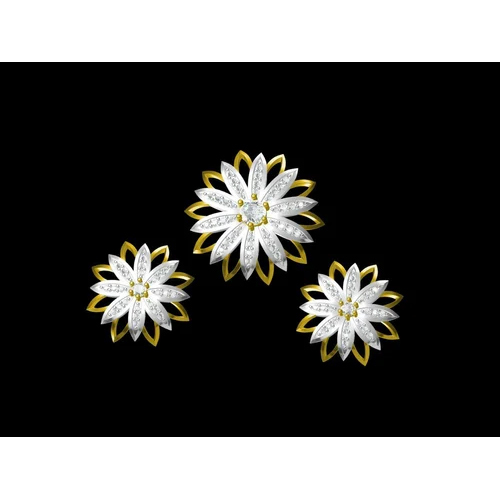 Women Diamond Pendant Set