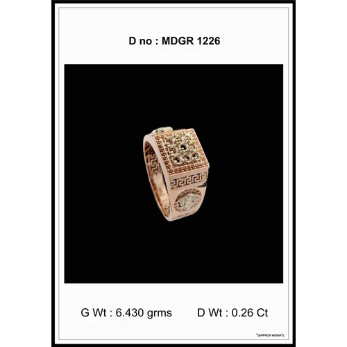 Gold Gents Diamond Ring