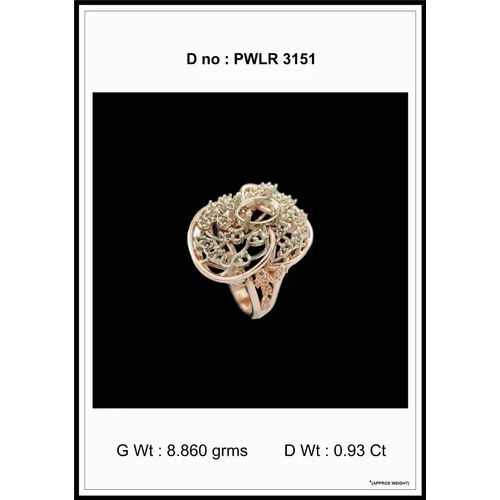 Diamond Colour stone Ladies ring