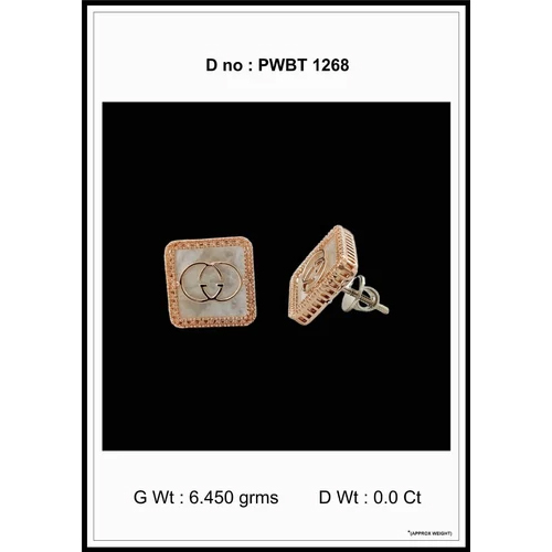 Diamond stud gold Earrings