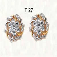 Fancy Diamond Ear Tops