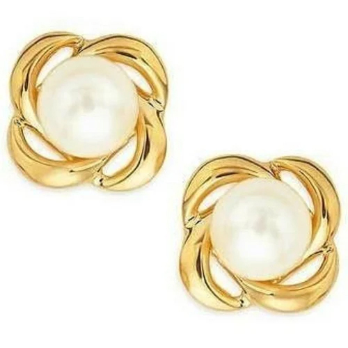 Women Beads Gold Earring