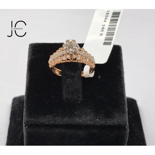 Women Rose Gold Diamond Ring Excellent