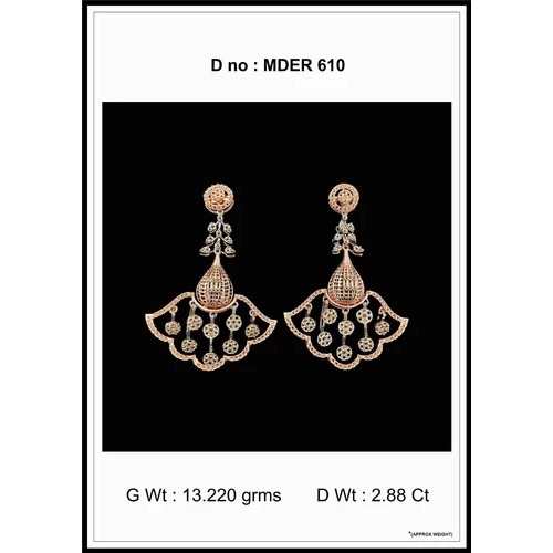 14kt gold Diamond Hanging tops