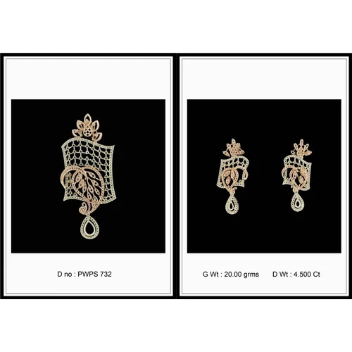 Gold Pendant Set