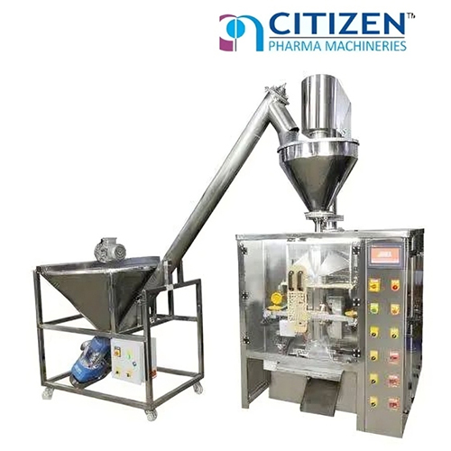 Automatic Auger Filler Collar Packing Machine with screw Conveyor