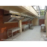 Stainless Steel Commercial Kitchen Chimney Hood - Customized Size, Electric-powered, Durable Aluminum Alloy, Efficient Ventilation For Hotel Kitchens