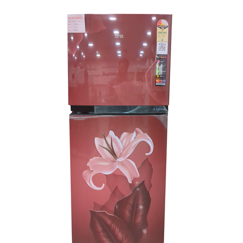 Double Door Refrigerator - PVC Material,  Vibrant Red Color | Electrical Power Source, Ample Storage Space, Warranty Included