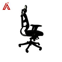 Adhunika High Back Revolving Black Net Office Boss Chair