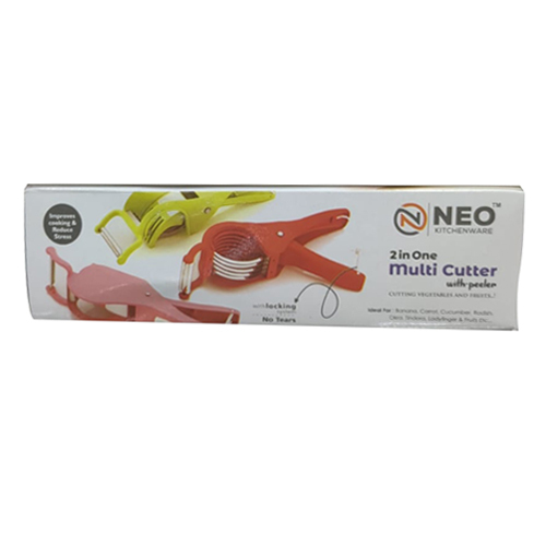 White 2 In One Multi Cutter With Peeler