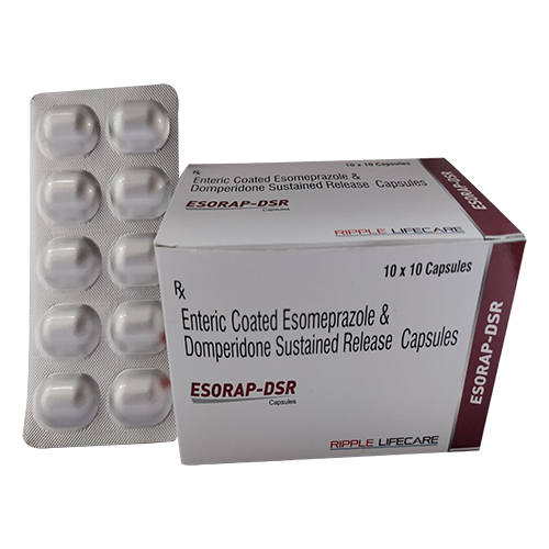 Enteric Coated Esomeprazole And Domperidone Sustained Release Capsules