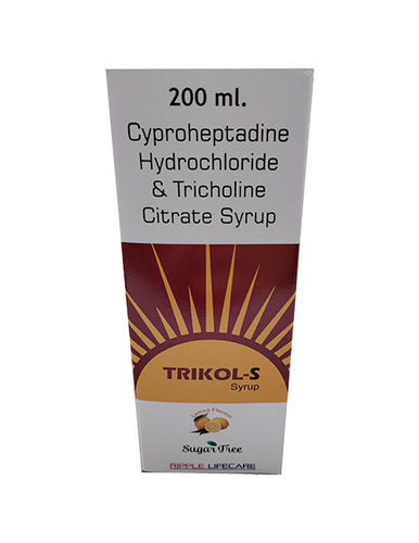 200Ml Cyproheptadine Hydrochloride And Tricholine Citrate Syrup General Medicines