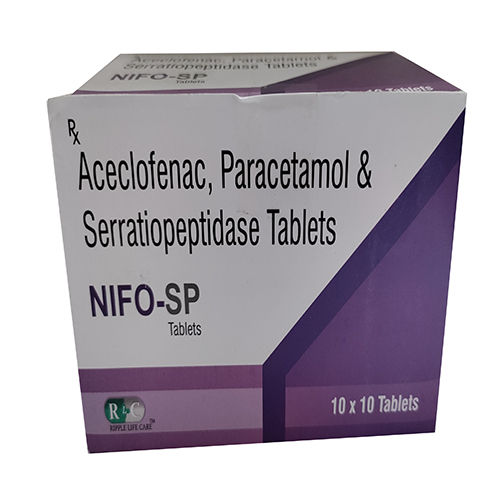 Aceclofenac Paracetamol And Serratioptidase Tablets