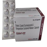 Enteric Coated Esomeprazole And Domperidone Sustained Release Capsules