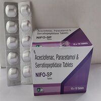 Aceclofenac Paracetamol And Serratioptidase Tablets