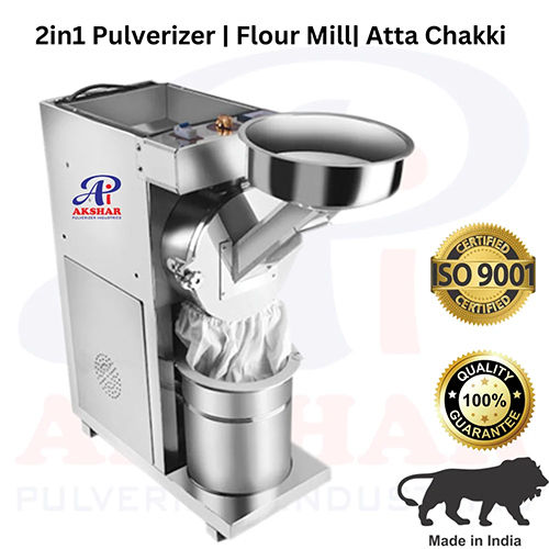 2 In 1 SS Pulverizer Flour Mill