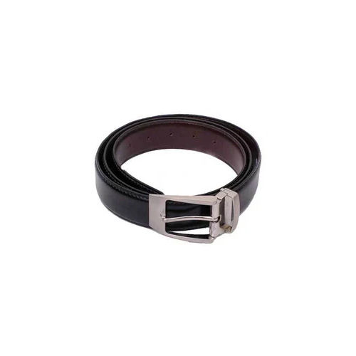 Black 32Mm Men Leather Belt