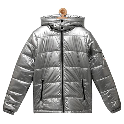 Kids Grey Puffer Jacket