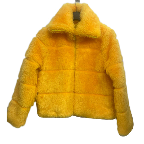 Yellow Fur Fabric Jacket