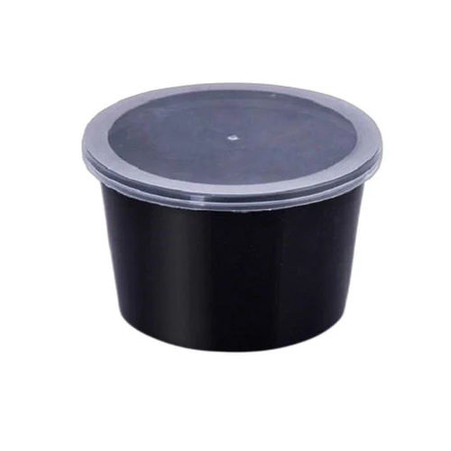 Black 1000Ml Round Disposable Pet Food Packaging Container