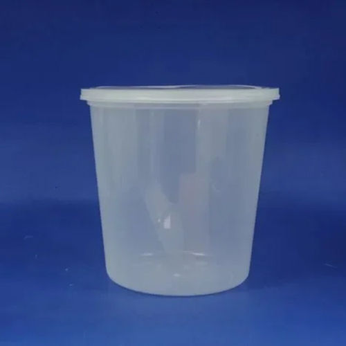 Transparent 1L Pet Round Container